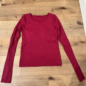 Lululemon Ribbed Long Sleeve with Built in Bra